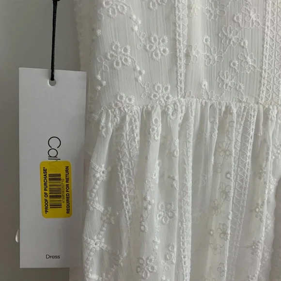 Calvin Klein Eyelet Tier-Hem Dress - Picture 6 of 9